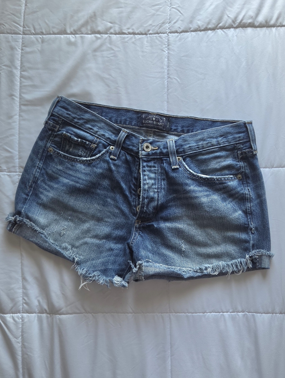 Lucky Brand Women's Blue Denim Boyfriend Short's